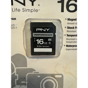 5/$25 PNY 16 GB SD Card NWT NIP